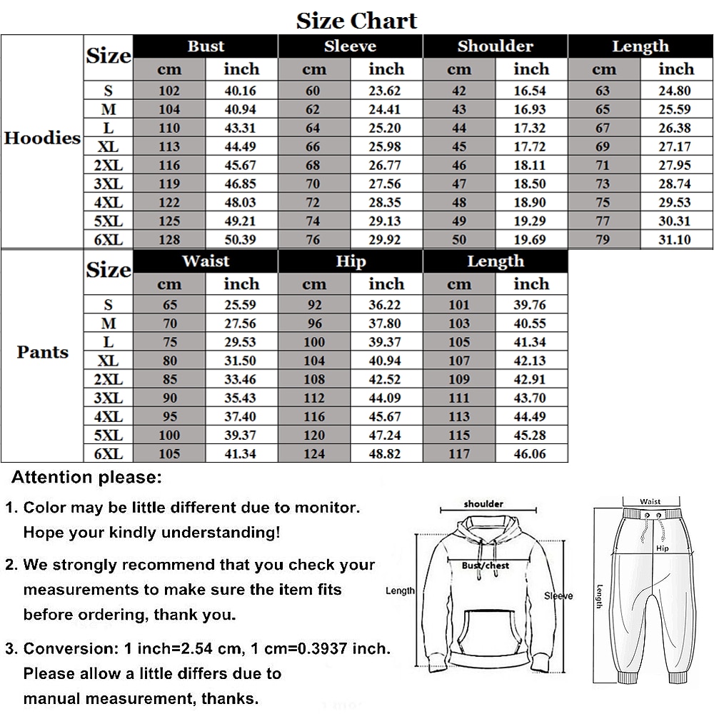 Women 2 Piece Sets Spring Autumn New Love Graffiti 3D Printed Hooded Pullover+Long Pants Oversized Hoodies Female Clothing - Images 2