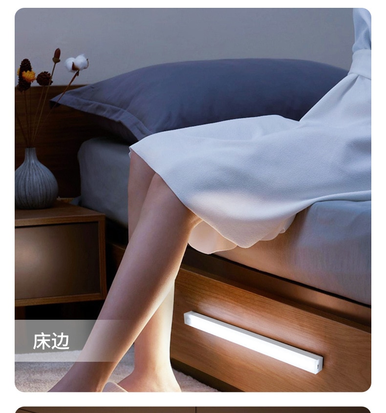 Xiaomi Night Light Motion Sensor Wireless LED USB Rechargeable Wall Lamp 3 Colors Dimming Night Lamp Decoration Bedroom Cabinet - Images 27