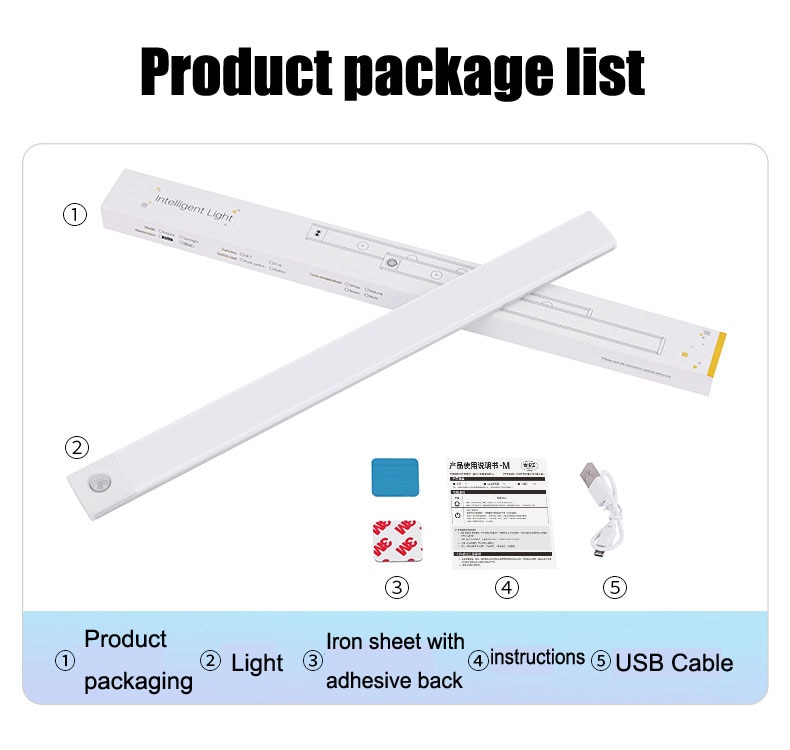 Xiaomi 야간 조명 모션 센서 무선 LED USB 충전식 벽 램프 3 색 디밍 야간 램프 장식 침실 캐비닛 - imaget 30