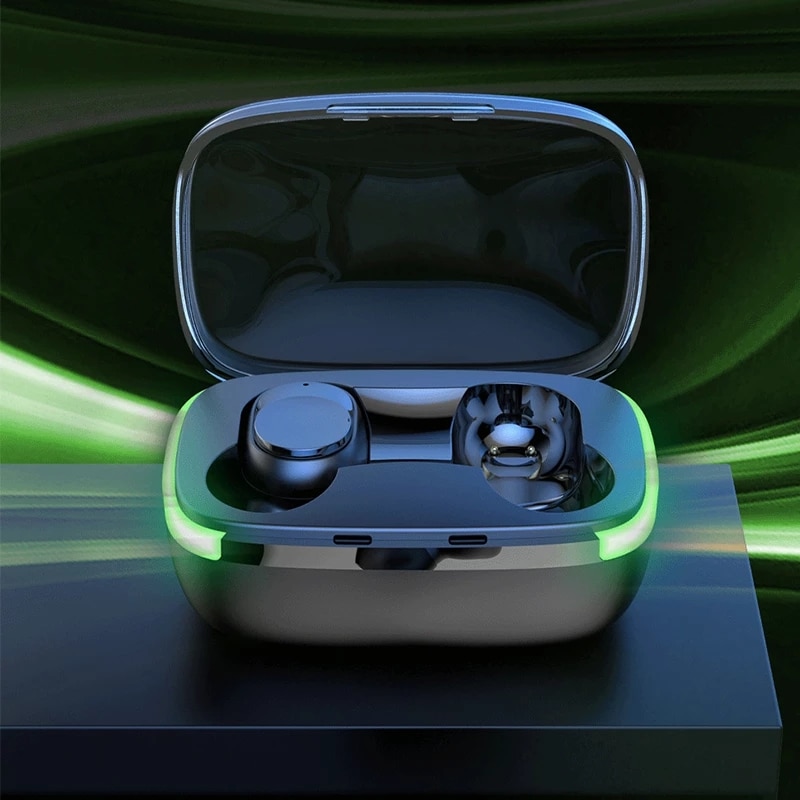 Y60 Fone Bluetooth Earphones 5.1 TWS Wireless Headphones with LED Display Stereo Headset Touch Control Earbuds Noise Reduction