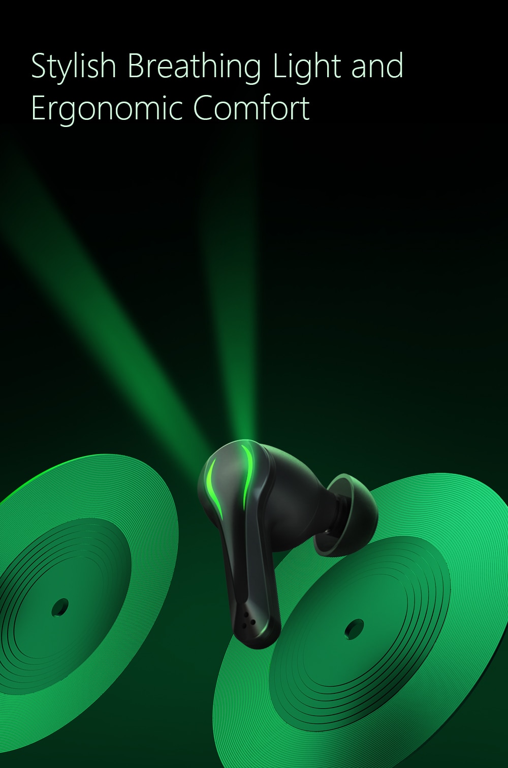 Zime Winner Gaming Earbuds 65ms Low Latency TWS Bluetooth Earphone with Mic Bass Audio Sound Positioning PUBG Wireless Headset - Images 9