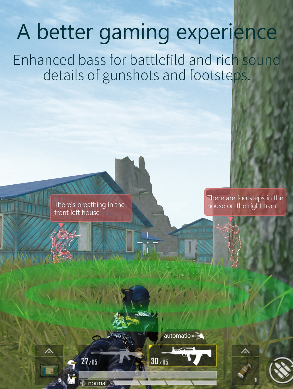 Zime Winner Gaming Earbuds 65ms Low Latency TWS Bluetooth Earphone with Mic Bass Audio Sound Positioning PUBG Wireless Headset - Images 4