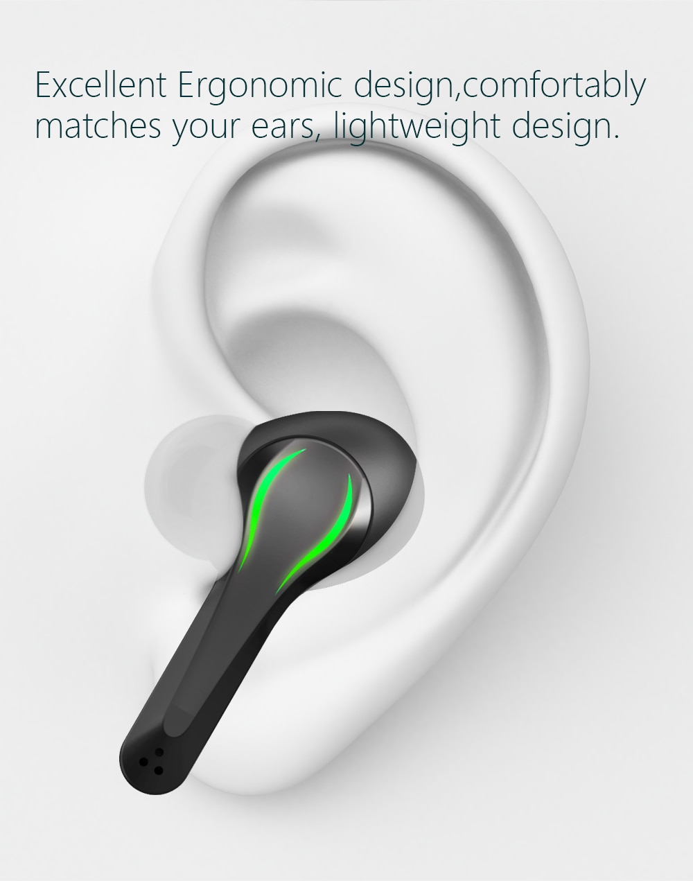 Zime Winner Gaming Earbuds 65ms Low Latency TWS Bluetooth Earphone with Mic Bass Audio Sound Positioning PUBG Wireless Headset - Images 10