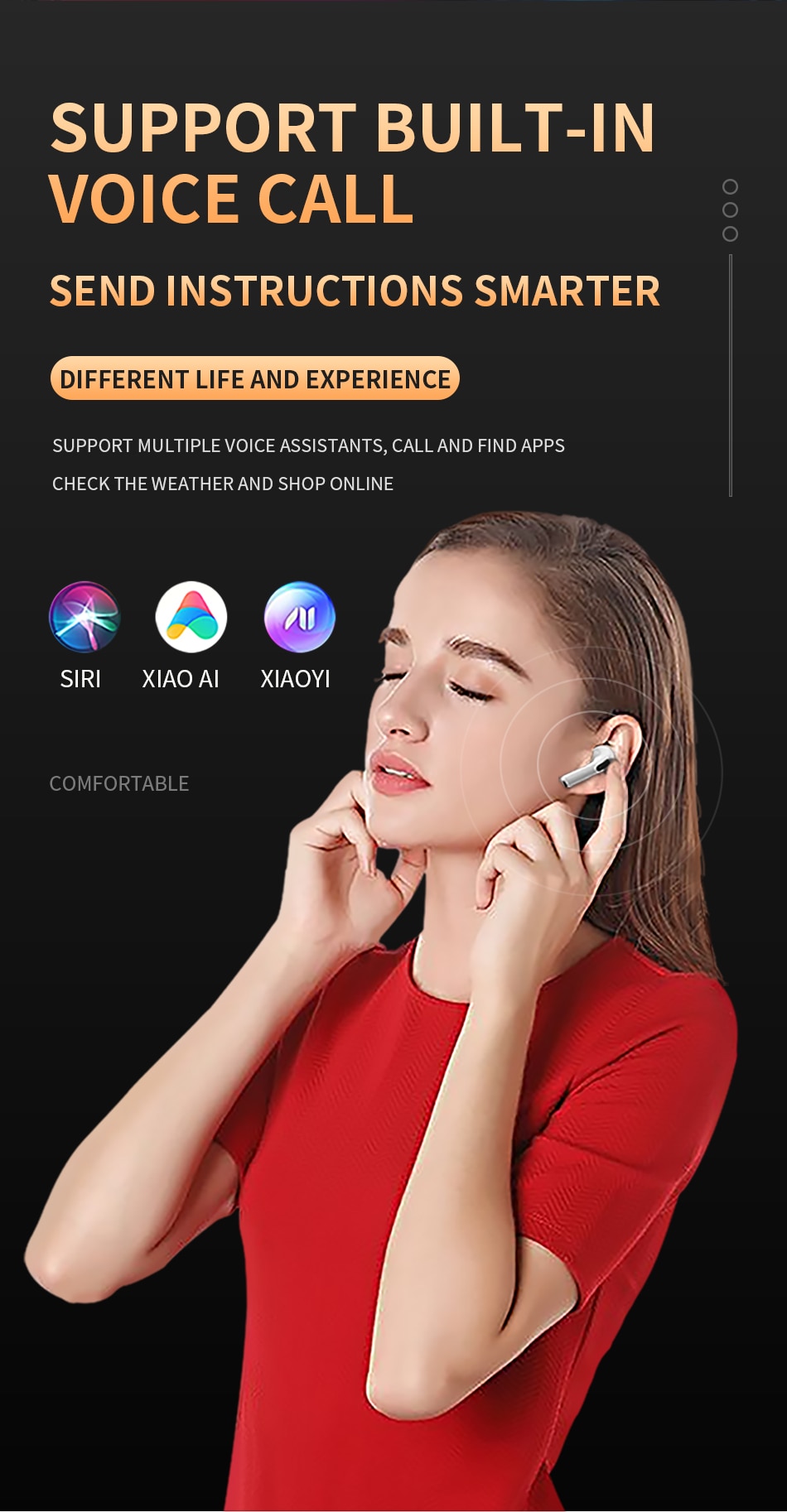 기존 Air Pro 6 TWS 무선 블루투스 이어폰 Xiaomi Android Apple iPhone 헤드폰 용 미니 포드 이어 버드 Earpod 헤드셋 - imaget 8