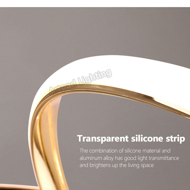 북유럽 미니멀리스트 펜던트 조명 거실 기하학 라인 램프 간단한 현대 럭셔리 침실 식당 샹들리에 조명기 - imaget 31