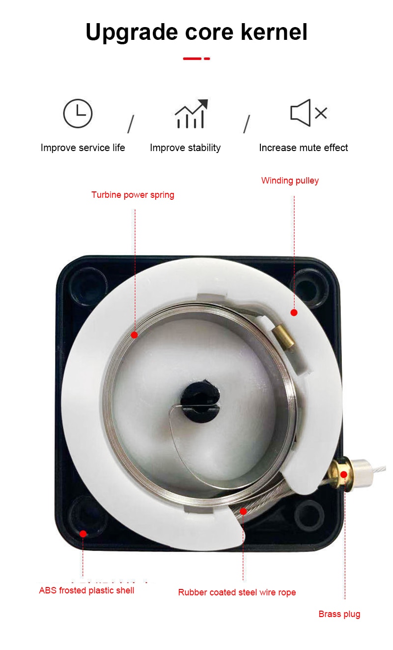 사무실 주방 욕실 침실 문을위한 다기능 자동 도어 클로저 펀치없는 자동 센서 도어 클로저 - imaget 9