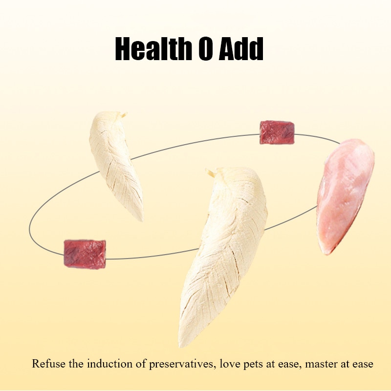 애완 동물 동결 건조 고기 간식 닭고기 쇠고기 오리 메추라기 닭 작은 가슴살 500g 개 고양이 간식