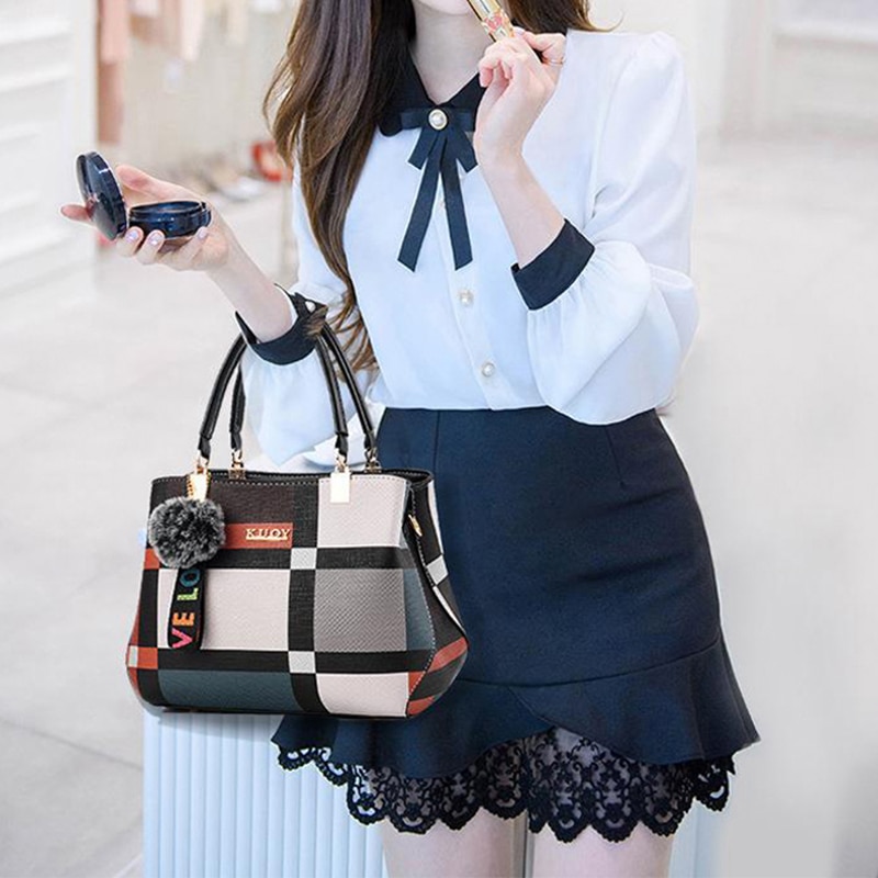 여성을위한 럭셔리 빈티지 어깨 가방 멀티 포켓 Pu 가죽 크로스 바디 백 메신저 핸드백 토트 지갑 bolsa feminina