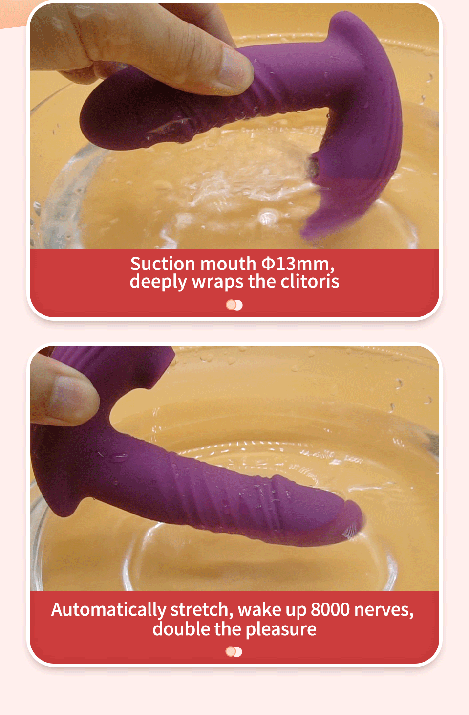 여성을위한 빠는 진동기 무선 원격 제어 텔레스코픽 진동 Clit Sucker 섹스 토이 for 여성 여성 자위 - imaget 7