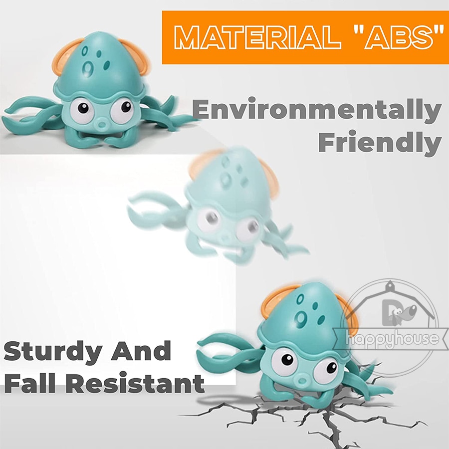 크롤링 크랩 아기 장난감 음악 LED 조명 유아를위한 뮤지컬 장난감 자동으로 장애물을 피하십시오 아이들을위한 대화 형 장난감 - imaget 10