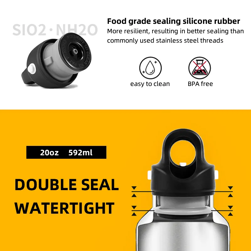 텀블러 Thermo Bottle 20oz 스테인레스 스틸 Thermal Cup 차갑고 뜨거운 진공 플라스크 체육관 유지