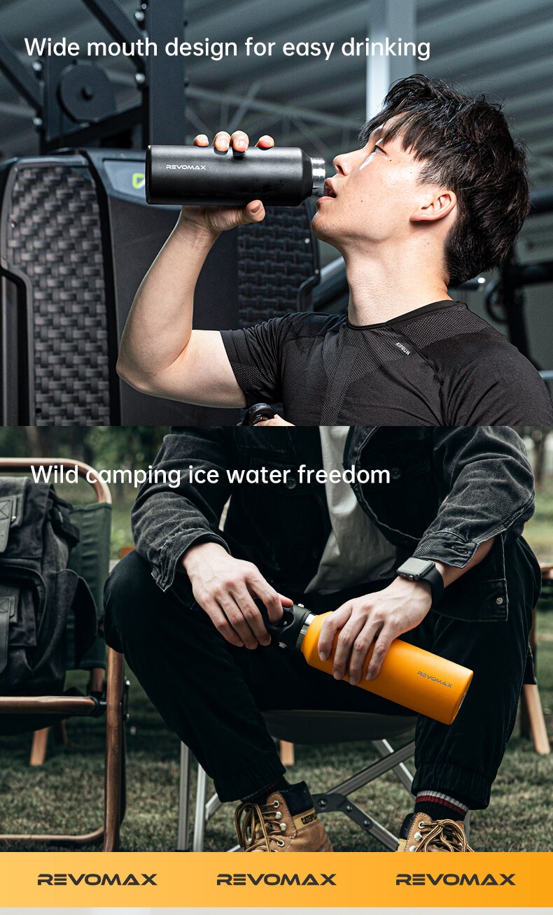 텀블러 Thermo Bottle 20oz 스테인레스 스틸 Thermal Cup 차갑고 뜨거운 진공 플라스크 체육관 유지 - imaget 9